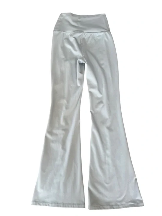 Yogalicious Luv Girlfriend W XS Split-Hem Hippie Flare Leggings Lite Sage Green - Picture 2 of 5